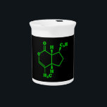 Catnip Nepetalactone Molecular Chemical Formula Pitcher<br><div class="desc">Catnip Nepetalactone Molecule ~ Chemical Skeletal Structural Formula Organic Compound. 

Globe Trotters specialises in idiosyncratic imagery from around the globe. Here you will find unique Greeting Cards,  Postcards,  Posters,  Phone Cases,  Stickers,  Mousepads and more.</div>