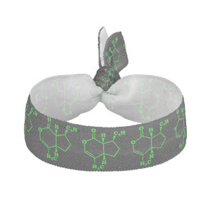 Catnip Nepetalactone Molecular Chemical Formula Ribbon Hair Tie