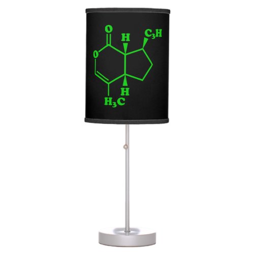 Catnip Nepetalactone Molecular Chemical Formula Table Lamp