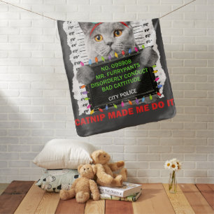 Catnip Ugly Christmas For Cat Mom Cat Dad Cat Love Baby Blanket