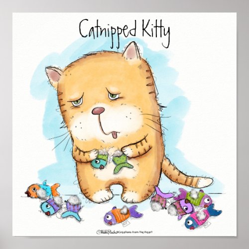 Catnipped Kitty Poster