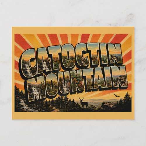 Catoctin Mountain Maryland Waterfall Forest Vistas Postcard
