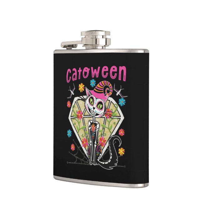 Catoween Halloween Flask (Left)