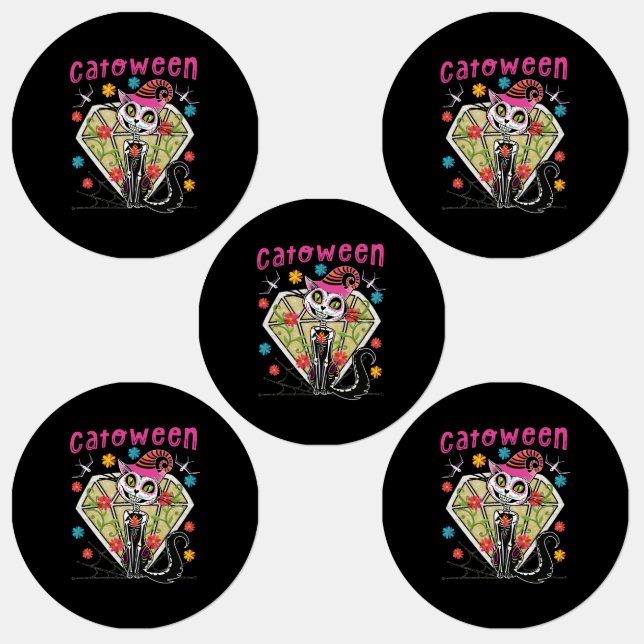 Catoween Halloween Labels (Group)