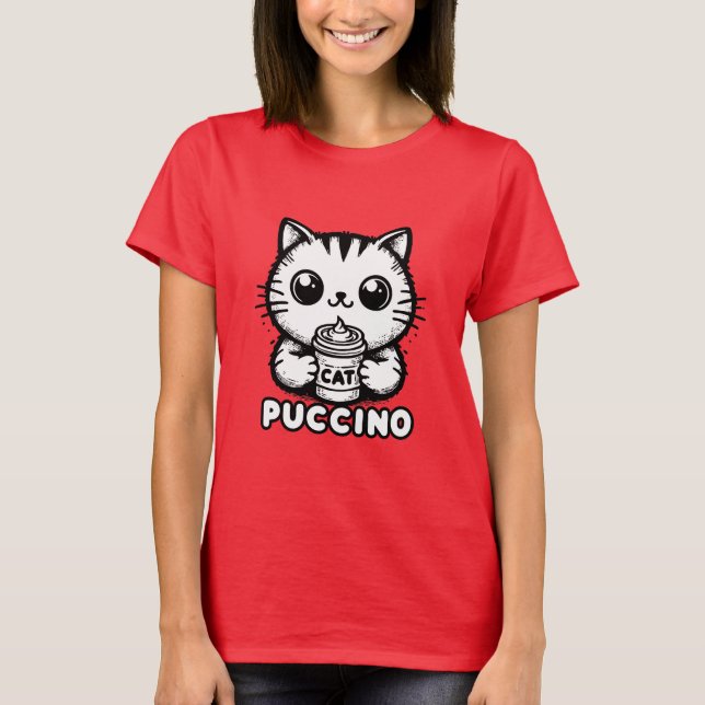Catpuccino 1 T-Shirt (Front)