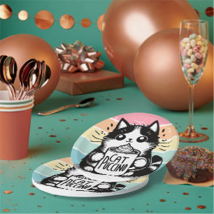 Catpuccino 3 paper plates