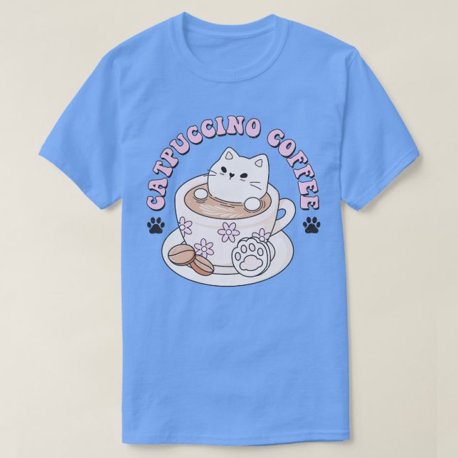 Catpuccino Coffee T-Shirt (Design Front)
