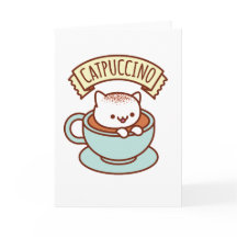 CATPUCCINO Greeting Card