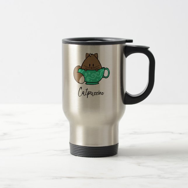 Catpuccino Travel Mug (Right)