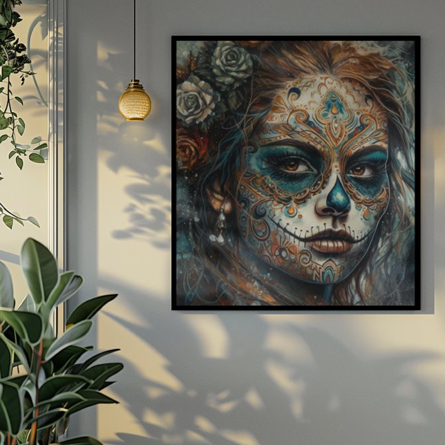 Catrina Azul Canvas Print (Creator Uploaded)