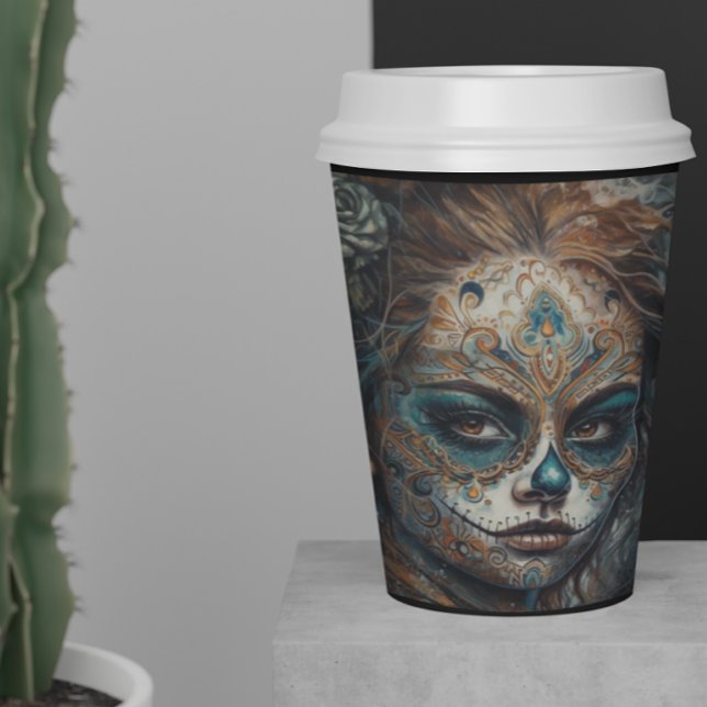 Catrina Azul Paper Cups (Creator Uploaded)