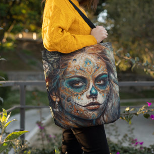 Catrina Azul Tote Bag
