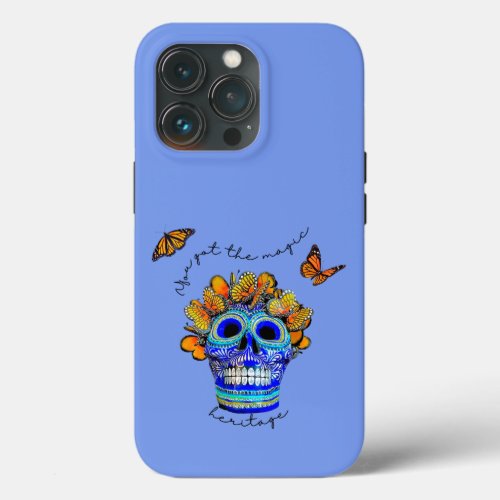 Catrina  Butterflies Day of the Dead iPhone 13 Pro Case