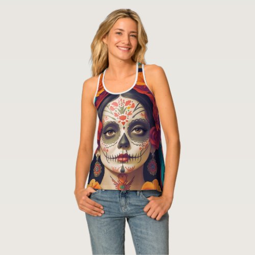 Catrina Day Of The Dead 1 Tank Top