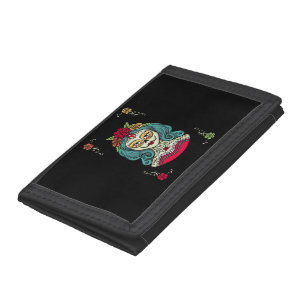 Catrina Día de Muertos Web Tri-fold Wallet