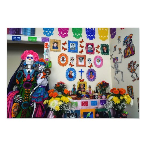 Catrina Mother and Child Ofrenda Photo Print