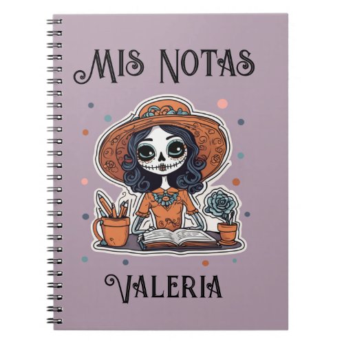 Catrina Skull Day of the Dead Latinx Writer  Notebook