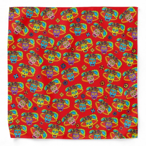 Catrina Sugar Skull Bandana