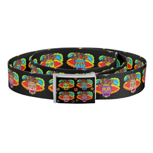 Catrina Sugar Skull Belt