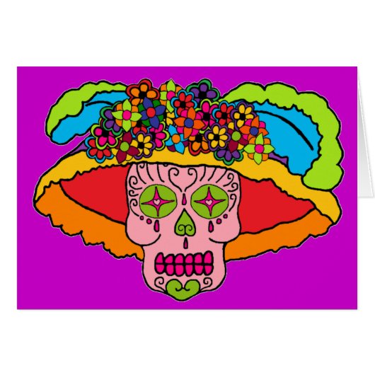Catrina Sugar Skull Cards (Front Horizontal)