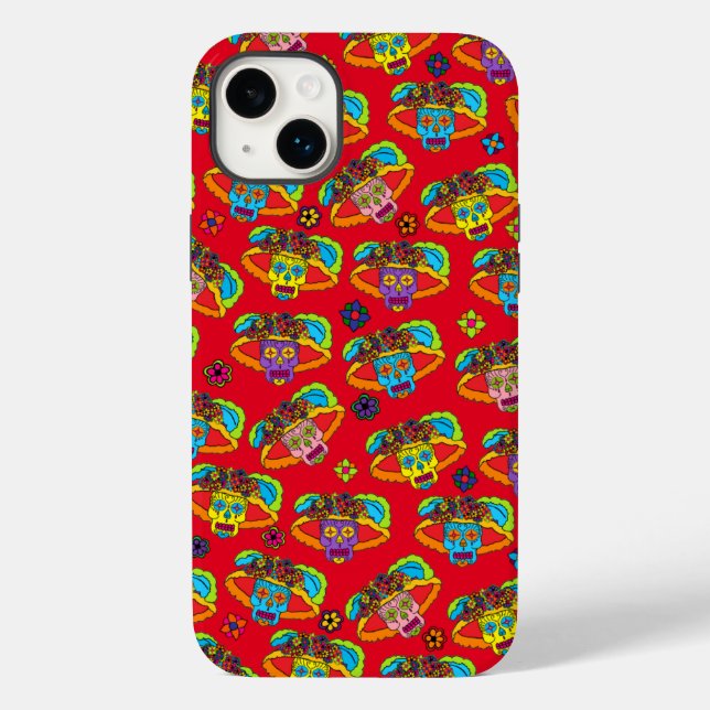 Catrina Sugar Skull Case-Mate iPhone Case (Back)