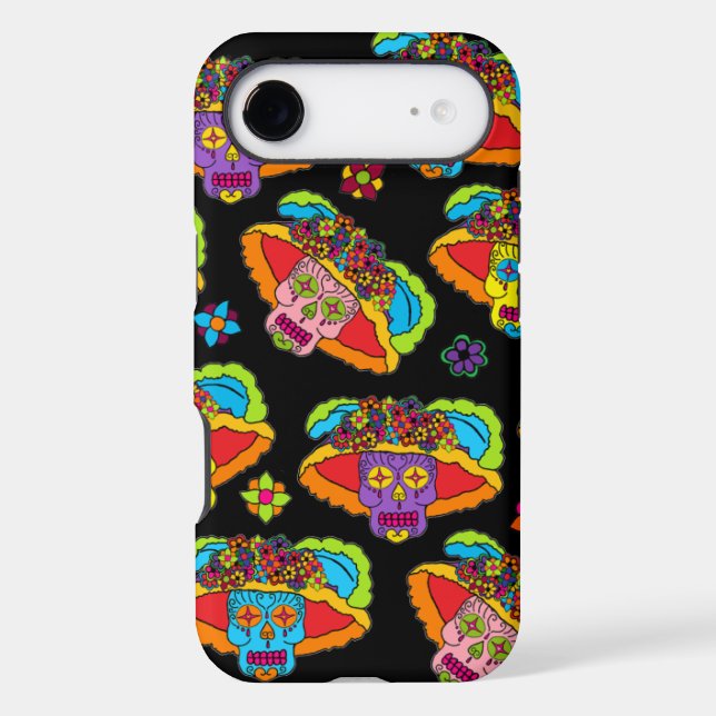 Catrina Sugar Skull Case-Mate iPhone Case (Back)