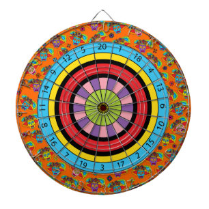 Catrina Sugar Skull Dartboard With Darts