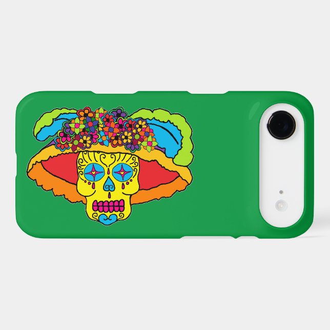 Catrina Sugar Skull iPhone Case (Back Horizontal)