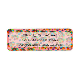 Catrina Sugar Skull Label