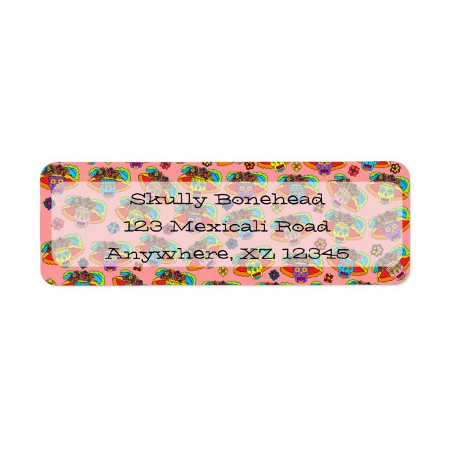 Catrina Sugar Skull Label (Front)