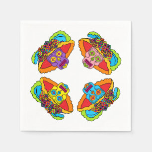 Catrina Sugar Skull Paper Napkins