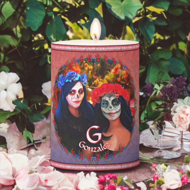 Catrinas & Wine 1718 Pillar Candle (Creator Uploaded)