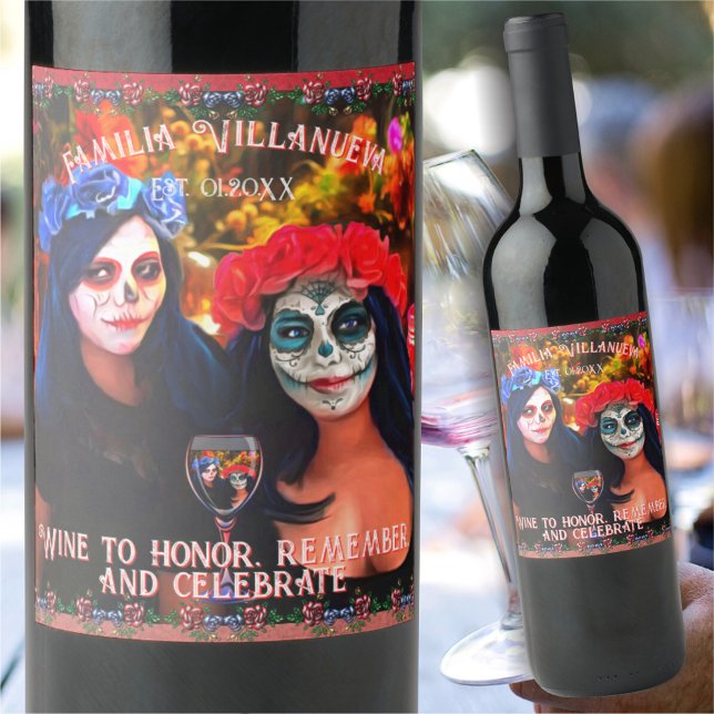 Catrinas Wine to Honor 1718 Wine Label (Creator Uploaded)