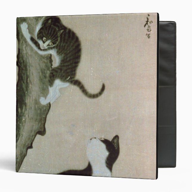 Cats, 17th century (ink on silk) 3 ring binder (Front/Inside)