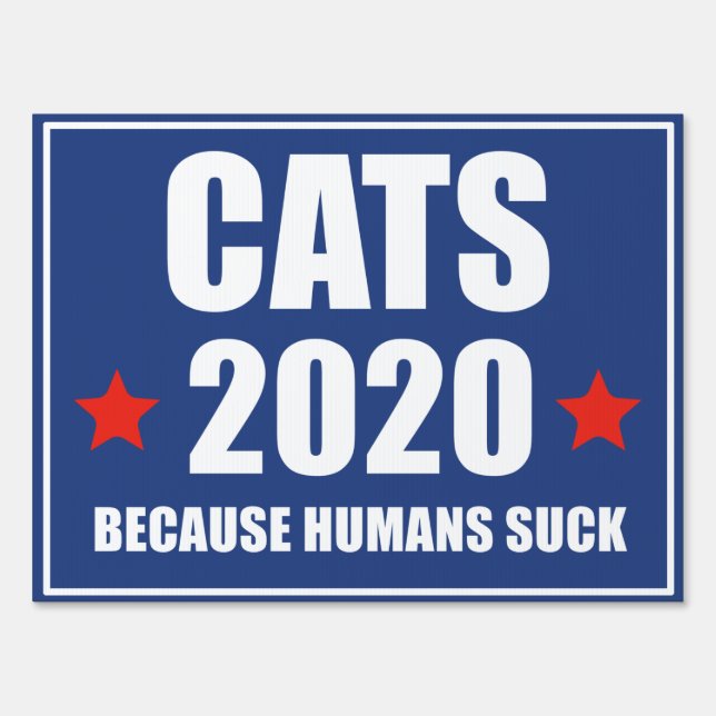 Cats 2020 Yard Sign (Front)