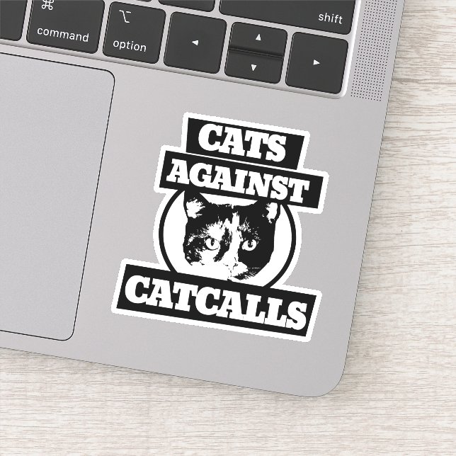 Cats against Catcalls Sticker (Detail)