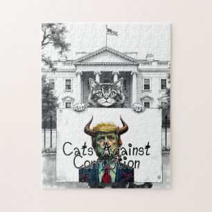 Cats Against Corruption Jigsaw Puzzle