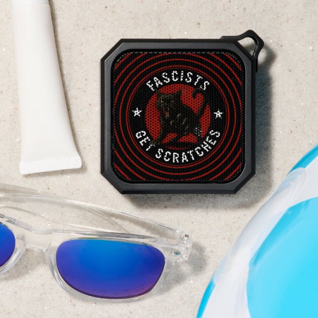 Cats Against Fascists Bluetooth Speaker (Insitu(Beach))