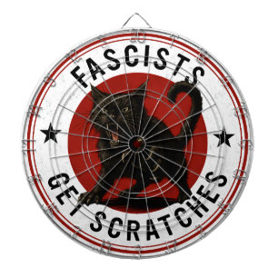Cats Against Fascists Dart Board