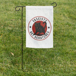 Cats Against Fascists Garden Flag