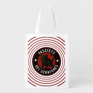 Cats Against Fascists Grocery Bag
