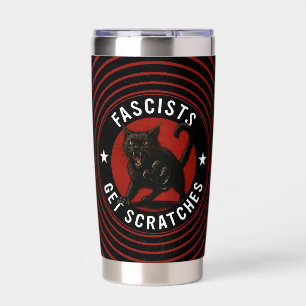 Cats Against Fascists Insulated Tumbler