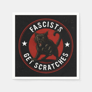 Cats Against Fascists Napkins