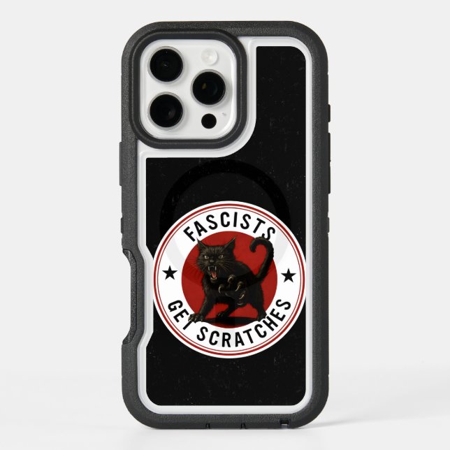 Cats Against Fascists Otterbox iPhone Case (Back)