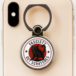 Cats Against Fascists Phone Ring Stand