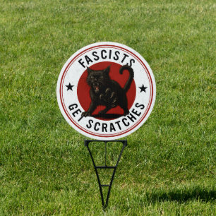 Cats Against Fascists Sign