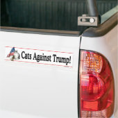 "Cats Against Trump" Bumpersticker Bumper Sticker (On Truck)
