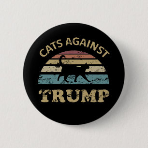 Cats Against Trump Button
