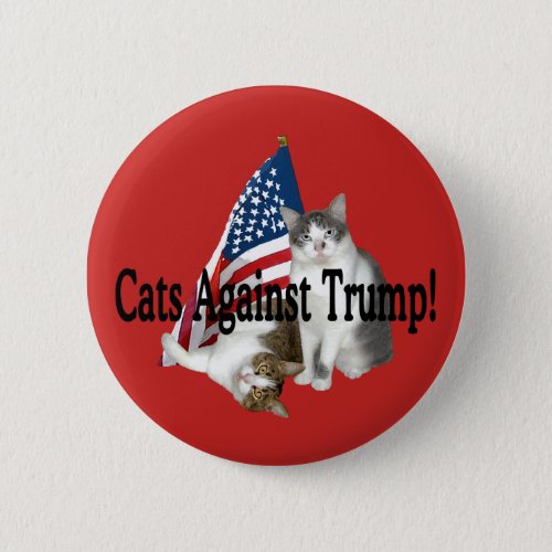 Cats Against Trump Button