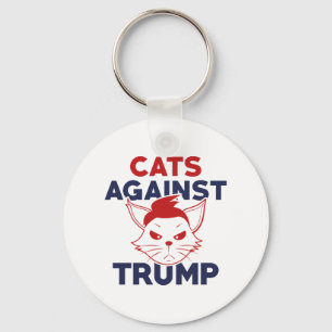 Cats Against Trump Keychain